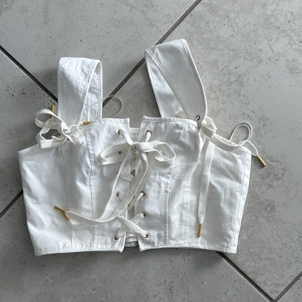 White Corset Top